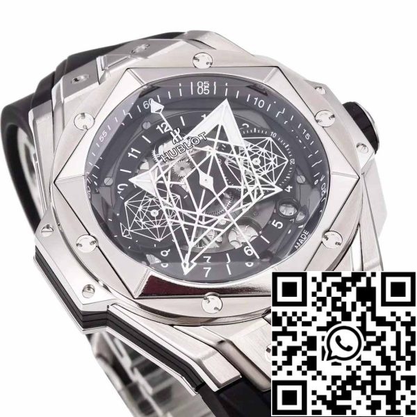 z5348965067631 f8fb0285d67f9877e2444fc7cf39c538 Hublot Big Bang Sang Bleu 418.NX.1107.RX.MXM19 1:1 Best Edition BBF Factory Musta hihna