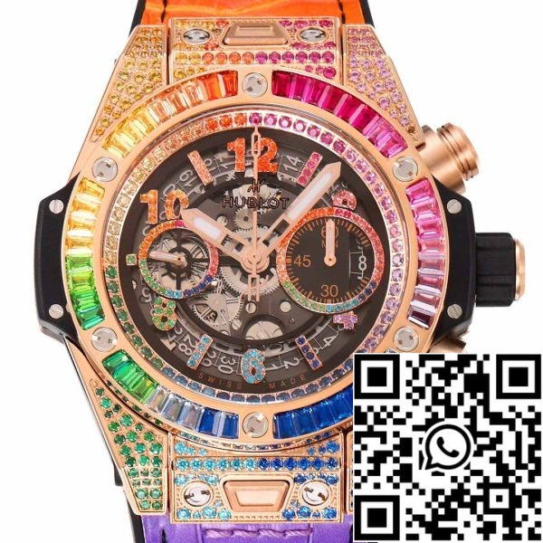 z5349269426801 bf07b7a6e39b91eeb40714e1a287303c Hublot Big Bang King Gold Rainbow 411.OX.9910.LR.0999 1:1 Best Edition BBF Factory