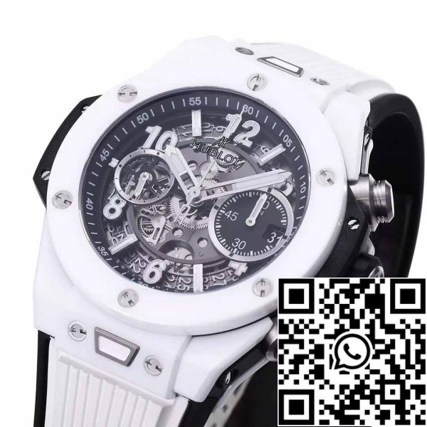 z5349670065590 c07144d0a824208aa98c86001b963bd7 Hublot Big Bang Unico Ceramic 441.HX.1171.RX 1:1 Best Edition BBF Factory White Ceramic