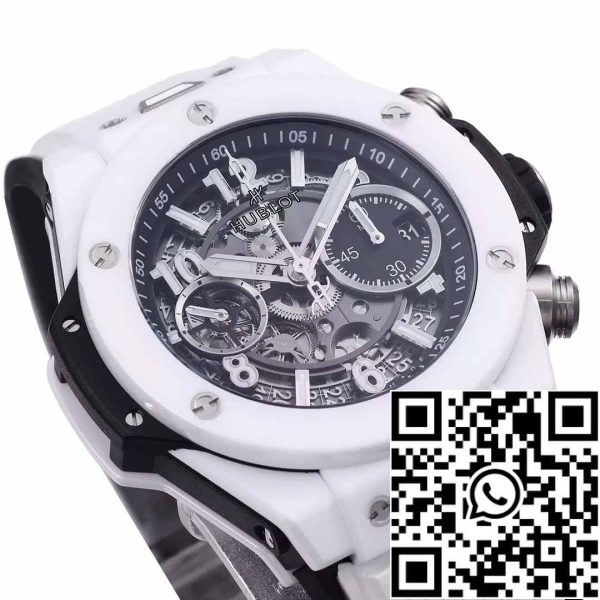 z5349670210087 fbcc324207c61f17dc61b73867959011 Hublot Big Bang Unico Ceramic 441.HX.1171.RX 1:1 Best Edition BBF Factory White Ceramic