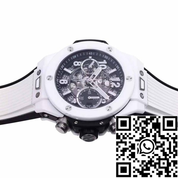 z5349670487775 950f5c2c321a09838e539402343ac59a Hublot Big Bang Unico Ceramic 441.HX.1171.RX 1:1 Best Edition BBF Factory White Ceramic