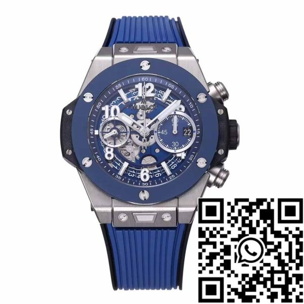 z5349679464347 16c6aa21c538d78ba3ab5353cd8bbfaf Hublot Big Bang Unico Titanium 441.NL.5171.RX 1: 1 Най-добро издание BBF Фабрика Синя каишка Керамичен безел