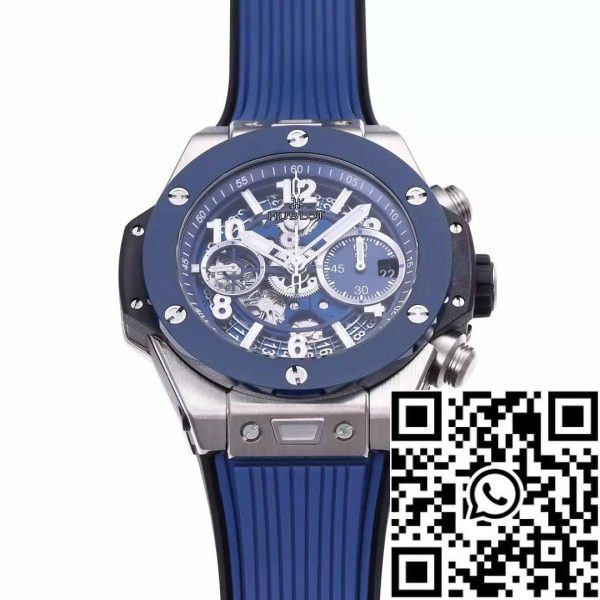 z5349679743160 994b3f4ceb923d6c0e7891331275e51d Hublot Big Bang Unico Titanium 441.NL.5171.RX 1:1 Най-добро издание BBF Фабрика Синя каишка Керамичен безел