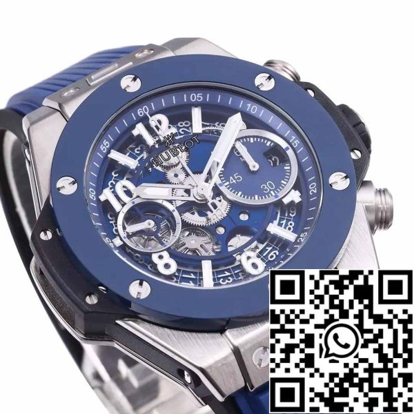 z5349680016071 7f6bd70f43dc389c59c0c4ba982436ae Hublot Big Bang Unico Titanium 441.NL.5171.RX 1:1 Best Edition BBF Factory Blue Strap Ceramic Bezel