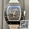 z5358490085017 d5fb0fe4df6d3d9346d2a9688b5d5291 BBR Factory [V3] RICHARD MILLE RM055 RM-055 RM-055 fekete kerámia tok fehér gumiszíjjal