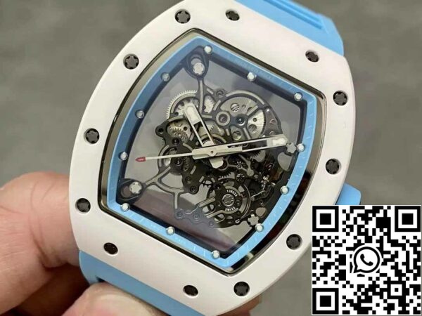 z5358491938276 2bd5aa893302205b419fda1d8f550e9d RICHARD MILLE RM055 Keraaminen tapaus 1:1 Best Edition BBR Factory [V3] Sininen kumisilmukka