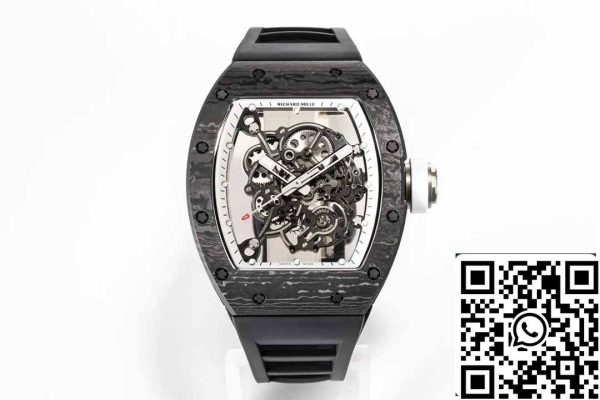 z5358495217508 c0a74a6bb82a328e33124e582a7754a8 BBR Factory [V3] RICHARD MILLE RM055 RM-055 NTPT szénszálas tok gumiszíjjal