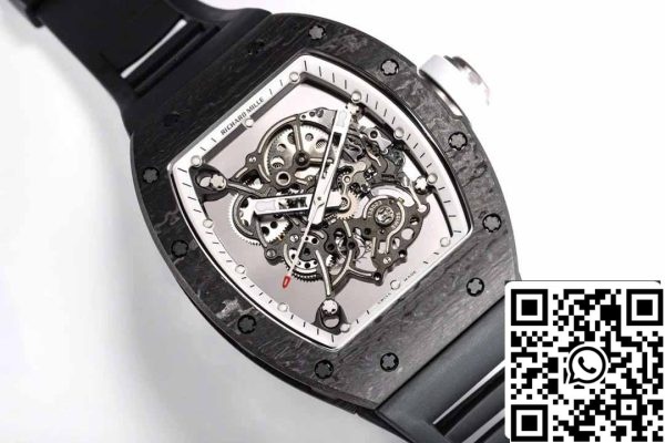 z5358495647750 de5bf412e13197b1166686bd25a71218 BBR Factory [V3] RICHARD MILLE RM055 RM-055 RM-055 NTPT szénszálas tok gumiszíjjal