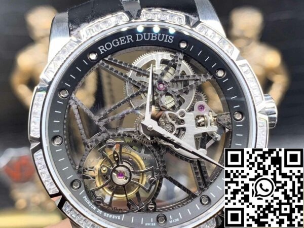 z5358542744156 8bc72ae0be70e3b0eed65ad0b7a5ccec Roger Dubuis Excalibur RDDBEX0393 Silbernes Gehäuse 1:1 Best Edition BBR Factory V3 Tourbillon Skelett Zifferblatt