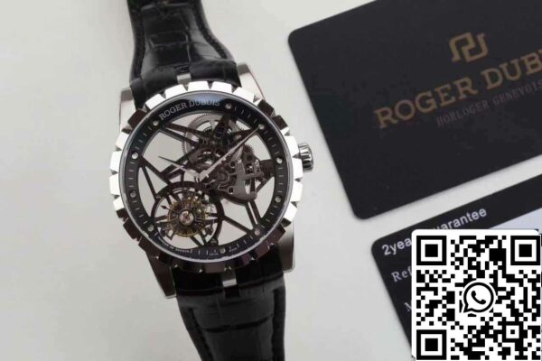 z5358543869750 be36548db0a0842b1250c340307de825 Roger Dubuis Excalibur RDDBEX0392 Silver Case 1:1 Best Edition BBR Factory V3 Tourbillon Watch