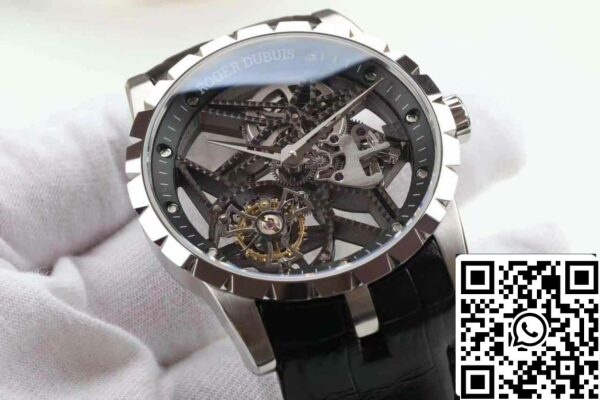 z5358543966325 a86f30486eeb042691b9a8436f4aaba8 Reloj Roger Dubuis Excalibur RDDBEX0392 Caja plateada 1:1 Mejor Edición BBR Factory V3 Tourbillon