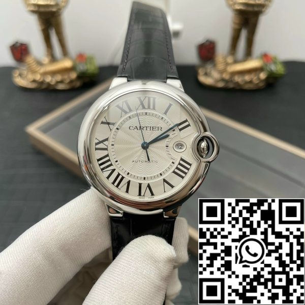 z5359781497471 134d561468d3d6ffdc89639deb24260f Ballon Bleu De Cartier 42MM WSBB0026 1:1 Best Edition AF Factory Valkoinen kellotaulu