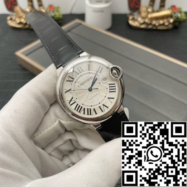 z5359781500816 1f6c092bdb14464eef4717d5d1c532e8 skaalattu Ballon Bleu De Cartier 42MM WSBB0026 WSBB0026 1:1 Best Edition AF Factory White Dial