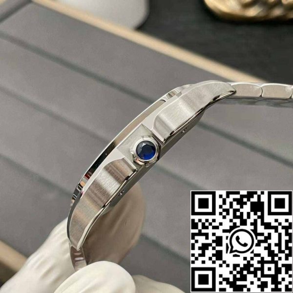 z5359781969477 50b7f1d294f2e59288a4dd0ef380250c Cartier De Santos WSSA0013 2018 BV Factory 1:1 Best Edition Blue Dial Swiss ETA 9015 Stainless Steel Smartlinks Bracelet Blue Dial