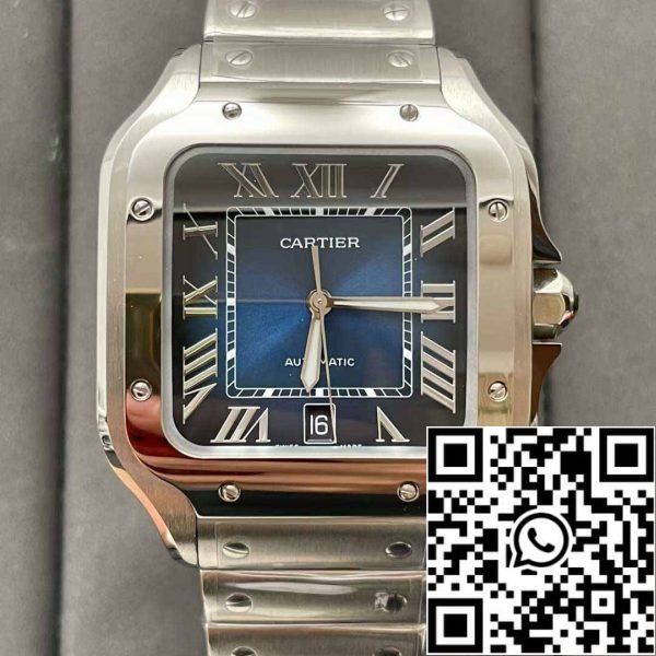 z5359781975545 8600fdb702d8df3bafed637c4cc2678a Cartier De Santos WSSA0013 2018 BV Factory 1:1 Best Edition Blue Dial Swiss ETA 9015 Stainless Steel Smartlinks Bracelet Blue Dial.