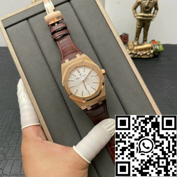 z5359782891501 a453378dcae1c3bf6eb9d06223aadaaaa7 Audemars Piguet Royal Oak 15500OR.OO.D002CR.01 1:1 Best Edition APS Factory V3 fekete számlapja