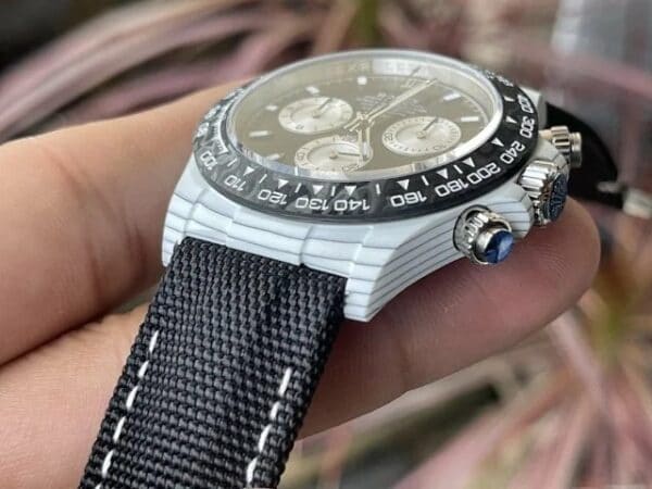 z5395500603329 fd7cf3146c543324b64a9d30c4443a6c 【4130 Beweging DIW Gewijzigde Versie】Rolex Cosmograph Daytona Series met Witte Koolstofvezel Kast