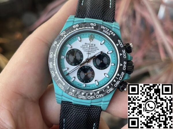 z5395504166759 5c35b5e6ff56a515cce7d151545e9def Rolex Cosmograph Daytona Series with Blue Carbon Fiber Case【4130 Movement DIW Modified Version】.