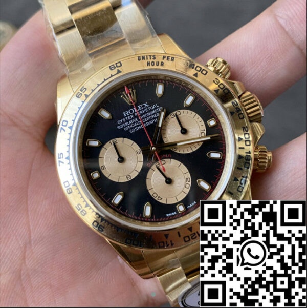 z5397871095072 b2b84904b7be39c75a4c9538919a34cf Replika Rolex Cosmograph Daytona m126508-0002 Čista tovarna rumeno zlato 4130 gibanje