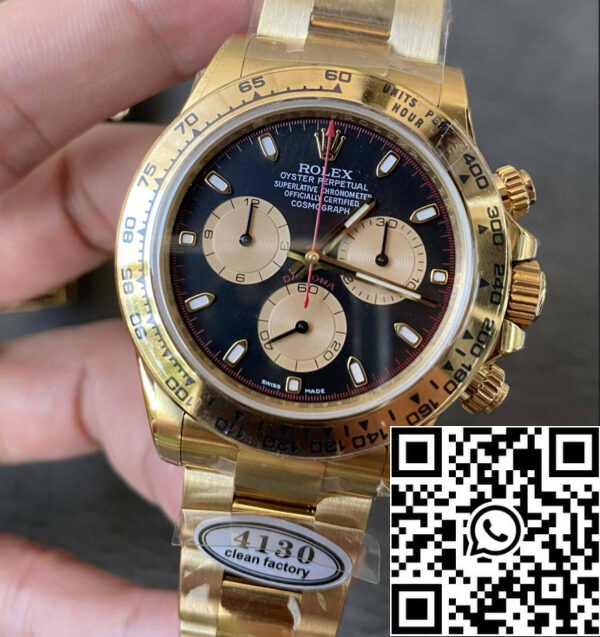 z5397871200752 8cbc27baa7da3c00a631bff010f6db4b Replika Rolex Cosmograph Daytona m126508-0002 Czyste fabryczne żółte złoto 4130 Mechanizm