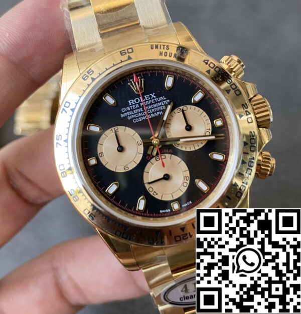 z5397871475712 530caaf7c0b74db4dff8b3a199b67355 Replica Rolex Cosmograph Daytona m126508-0002 tiszta gyári sárga arany 4130 mozgás