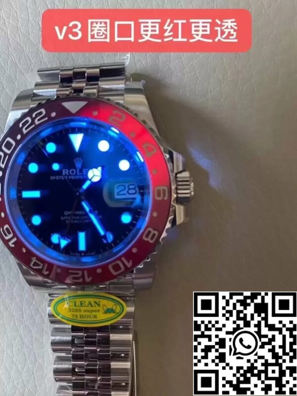 z5402932418573 22eb0a2460060d8d1737a5fc34294b49 Rolex GMT Master II M126710BLRO-0001 Jubilee hihna Best Edition Puhdas Factory V3 Cola Circle