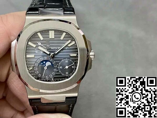 z5406939529403 86237c05b97f26b9b771515313ea363d62 Patek Philippe Nautilus 5712G-001 kék számlap 1:1 Best Edition PPF gyári V2 bőrszíj