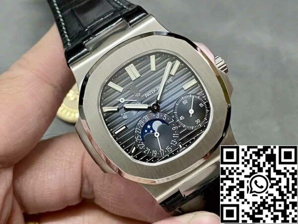 z5406939649332 82095dcda33dd7d62dde92ee4f05fcd3 Patek Philippe Nautilus 5712G-001 kék számlap 1:1 Best Edition PPF gyári V2 bőrszíj