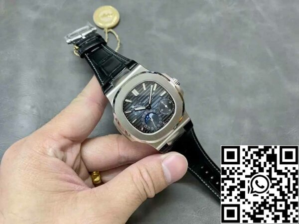 z5406939871559 6178679a92a8021fb14ca5ef1739ed21 Patek Philippe Nautilus 5712G-001 kék számlap 1:1 Best Edition PPF gyári V2 bőrszíj