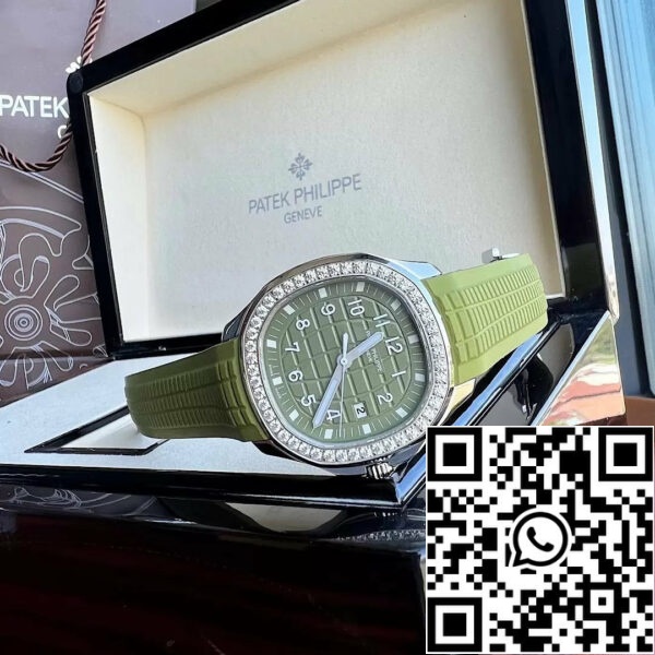 z5416088817253 6abd26c38d3a3c78c7ddf92ad8e1e4ab Patek Philippe Aquanaut 5267/200A-011 Groene Wijzerplaat 1:1 Beste Editie PPF Fabriek