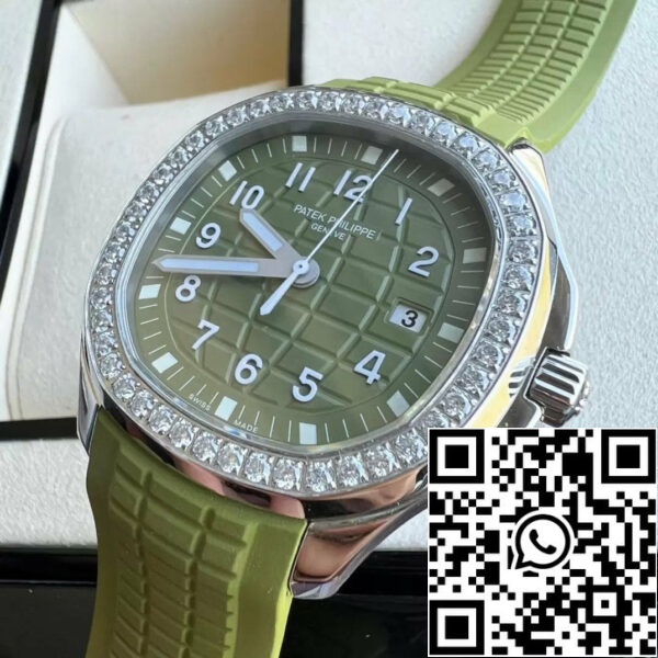 z5416088888196 17c14a2ea38462b74f6bf6c9af3f0f83 Patek Philippe Aquanaut 5267/200A-011 Quadrante Verde 1:1 Migliore Edizione PPF Fabbrica