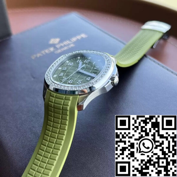 z5416089344815 16f7a7e2f53b2ee0d748cd6ecb4106f1 Patek Philippe Aquanaut 5267/200A-011 Quadrante Verde 1:1 Migliore Edizione PPF Fabbrica