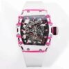 z5422910700762 f44a8dbf3f940eb60fac9b48630728e2 Richard Mille Bubba Watson Tourbillon RM38-02 1:1 Best Edition Correia de borracha branca