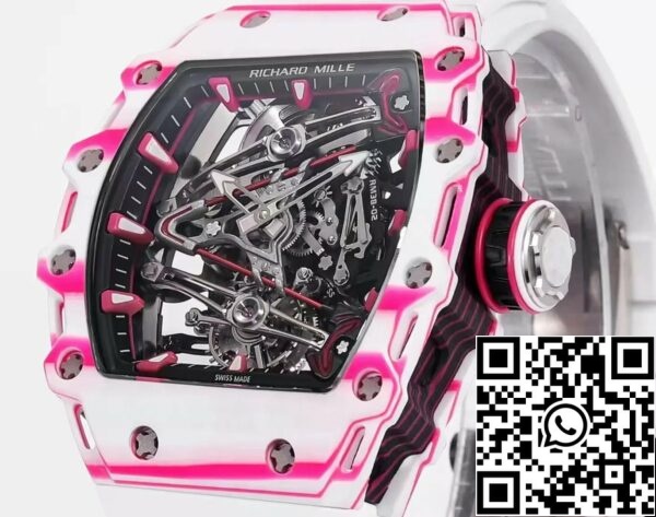 z5422911033083 70bcfeace4951ed76e92cc7634dbb4f0 Richard Mille Bubba Watson Tourbillon RM38-02 1:1 Meilleure édition Bracelet en caoutchouc blanc