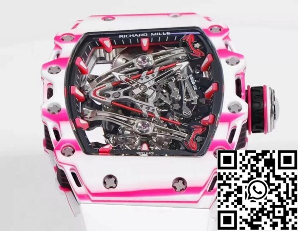 z5422911613863 0d108c60586e8e2c2f0245db36afb160 Richard Mille Bubba Watson Tourbillon RM38-02 1:1 Meilleure édition Bracelet en caoutchouc blanc