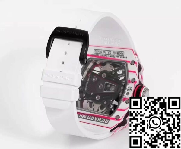 z5422912868836 7a7c192c1782a662ecff3e889fad54f8 Richard Mille Bubba Watson Tourbillon RM38-02 1:1 Best Edition fehér gumiszíjjal Richard Mille Bubba Watson Tourbillon RM38-02 1:1 Best Edition White Rubber Strap