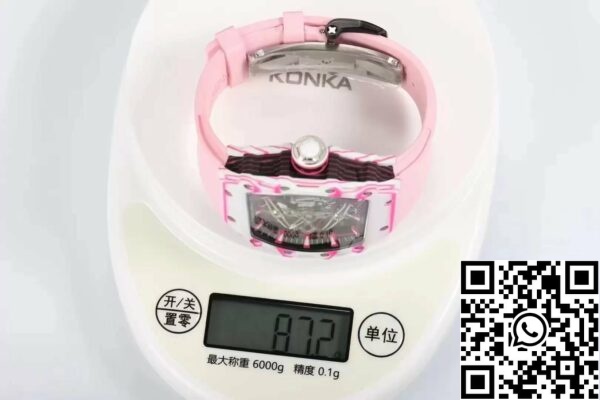 z5422914059162 91acfe7bf3bdeeb383b85172dc2bbbae Richard Mille Bubba Watson Tourbillon RM38-02 1:1 Best Edition White Rubber Strap