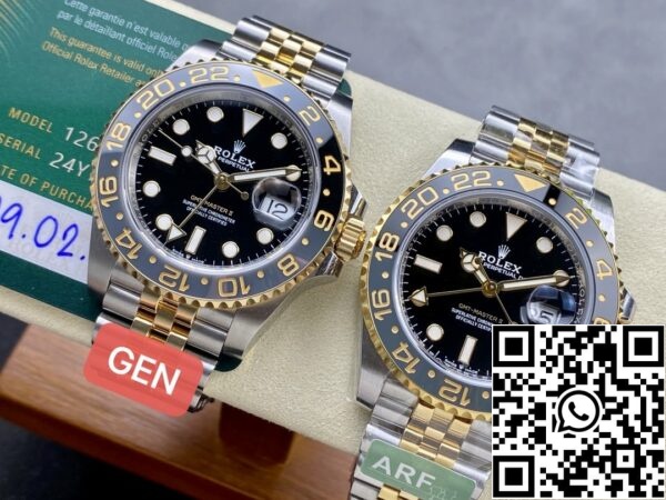 z5422931946050 e53272efe42fd43d73ec8452160ffa98 Rolex GMT Master II M126713grnr-0001 ARF Factory 1:1 Best Edition 3285 Movement Jubilee Strap