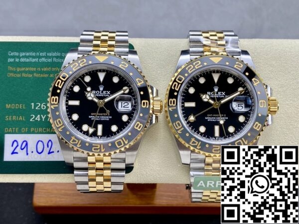 z5422932154823 76391ca9d64b42c0e5d6c979c4a51f5b Rolex GMT Master II M126713grnr-0001 ARF Factory 1:1 Best Edition 3285 Uhrwerk Jubilee Strap