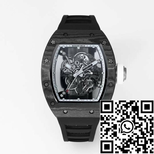 z5434576578062 dce24d506053797cd5f8a68da3cff19d RICHARD MILLE RM055 Uudelleen suunniteltu alkuperäinen 1:1 Best Edition BBR Factory 2024 Valkoinen kehys