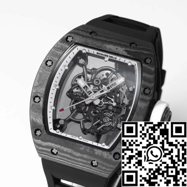 z5434576697959 974f8c2e6161b5e4b1781719fbb2a460 RICHARD MILLE RM055 Uudelleen suunniteltu alkuperäinen 1:1 Best Edition BBR Factory 2024 Valkoinen kehys