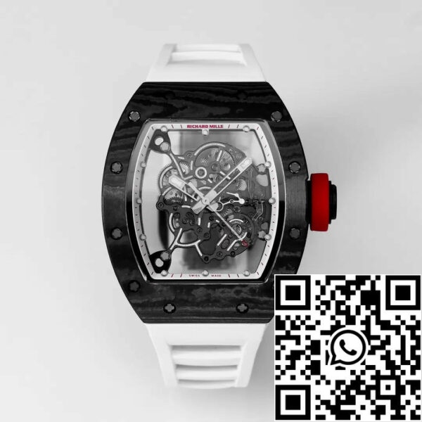 z5434578032914 9e820f44aa8864df6ddd12c6aad251f8 RICHARD MILLE RM055 Ανασχεδιασμένο πρωτότυπο 1:1 Best Edition BBR Factory 2024 White Strap