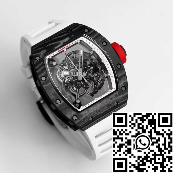 z5434578097512 1df00b0483ea15efa388e084c3042ea6 RICHARD MILLE RM055 Επανασχεδιασμένο πρωτότυπο 1:1 Best Edition BBR Factory 2024 White Strap