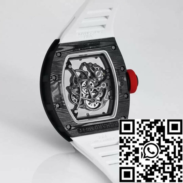 z5434578433962 09a8e3eb94b5ed64ac449be51ca4b85d RICHARD MILLE RM055 Uudelleen suunniteltu alkuperäinen 1:1 Best Edition BBR Factory 2024 Valkoinen hihna