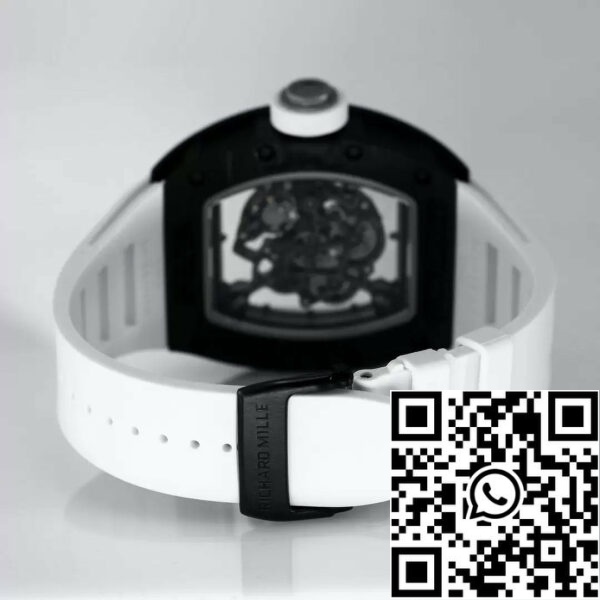 z5434579747184 64a464765a10bc3f22d596044370b715 RICHARD MILLE RM055 Преработен оригинал 1:1 Най-добро издание BBR Factory 2024 Бял безел Черна каишка