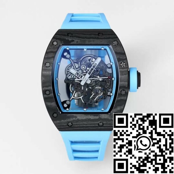 z54345458080338338451 9cbaaf9696696f39ff36984d2c5ef0975d2 RICHARD MILLE RM055 معاد تصميمه الأصلي 1:1 أفضل إصدار مصنع BBR 2024 أزرق