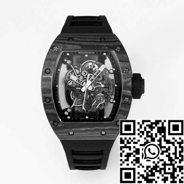 z5434582393597 58d8456a25bb0d934c7c9c9a9fc51f14 RICHARD MILLE RM055 Redesenhado original 1:1 Best Edition BBR Factory 2024 Preto