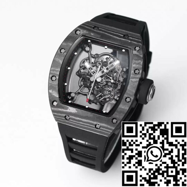 z5434582939328 b56e8b7685796a6a87d7ded03b03d7c0 RICHARD MILLE RM055 Redesigned original 1:1 Best Edition BBR Factory 2024 Black Strap