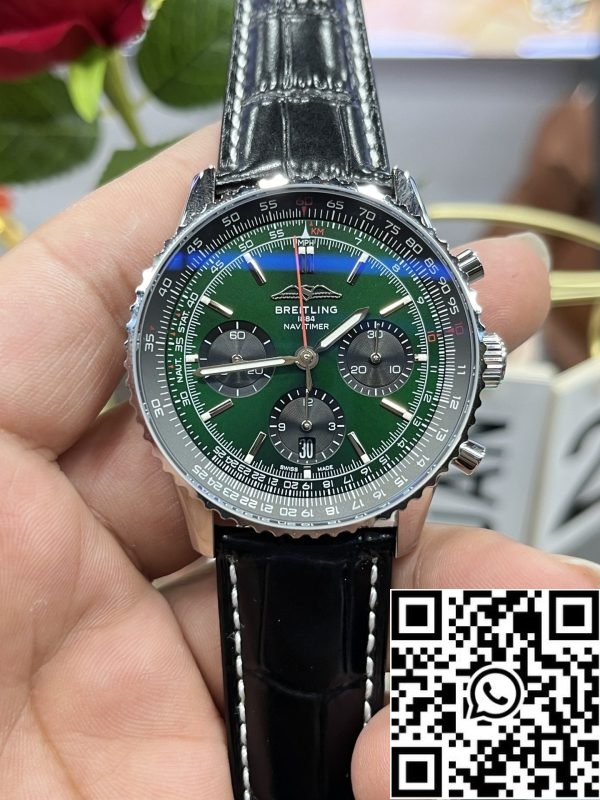 z5434637600175 a6c23620202854e1593e2ce7f50d2231 Breitling Navitimer B01 Chronograaf AB0137241L1P1 43mm 1:1 Beste Editie BLS Fabriek