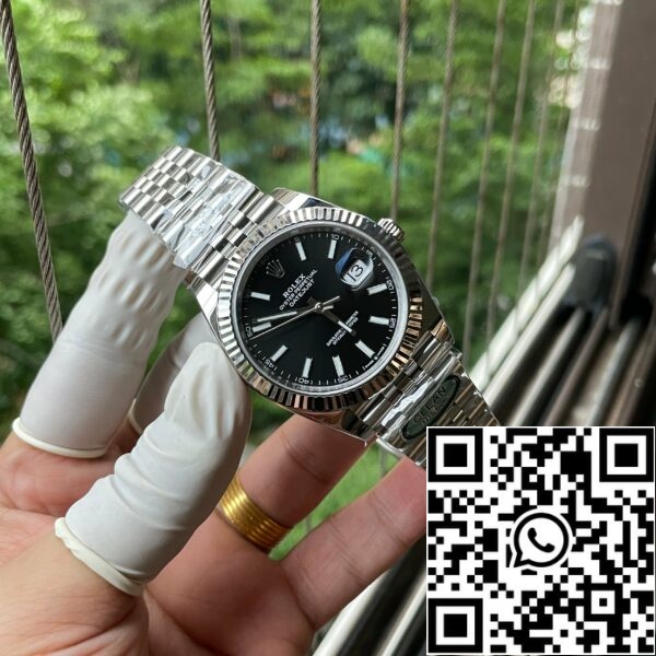 z5438282105960 e97896f84b983d948adfb04807d00fbc Rolex Datejust 41 mint M126334-0018 1:1 Best Edition Clean Factory Svart urtavla